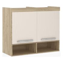 Ponte Modulada Aérea Solteiro 2 Portas 97cm Avelã Com Areia