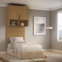 Ponte Modulada Cabeceira Aérea Solteiro 2 Portas 100cm 100% MDF Clean Altezza Ponte Modulada Cabeceira Aérea Solteiro 2 Portas 100cm 100% MDF Clean Altezza