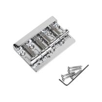Ponte Traseira para Baixo de 4 Cordas Gearlly Chrome - Ideal para Jazz e Guitarra Elétrica