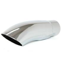 Ponteira Abafador Caminhão Cromada 2 Pol Curva 25cm S39