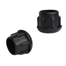 Ponteira Acabamento Interna Redonda 5/8" Preta - 30pc