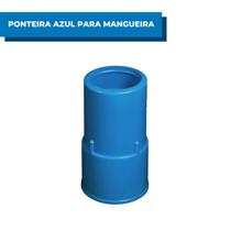Ponteira Adaptador Bocal Azul de Mangueira Limpeza De Piscina 38mm Para Aspiração Limpeza De Sujidades