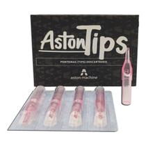 Ponteira Aston Tips 11 RL - Ponteira Descartável para Estética e Tatuagem