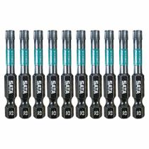 Ponteira Bits Impacto Torx T20 50mm 1/4 SATA ST59734 10Pç