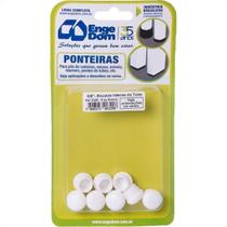 Ponteira Cadeira Engedom ''Pe'' Interno Branca (B)5/8'' 8 Pecas Redondo 3298 Ponteira Cadeira Engedom ''Pe'' Interno Branca (B)5/8'' 8 Pecas Redondo 3298