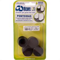 Ponteira Cadeira Engedom ''Pe'' Interno Preta (F)1.1/4'' 4 Preta Redondo 3366 Ponteira Cadeira Engedom ''Pe'' Interno Preta (F)1.1/4'' 4 Preta Redondo 3366