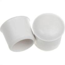 Ponteira Cadeira Forsan Borracha Branca 1/4'' 20Pecas 0049B