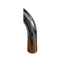 PONTEIRA CROMADA CURVA 3 1/2 X 200 mm ( CURTA )