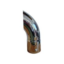 PONTEIRA CROMADA CURVA 5 X 360 mm ( CURTA )