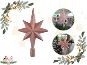 Ponteira de Árvore Estrela do Norte de 22 cm - Enfeite Topo de Pinheiro. - Brilha Natal e Wanda Hauck