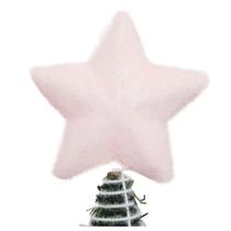Ponteira De árvore Natal Estrela Rosa 12cm
