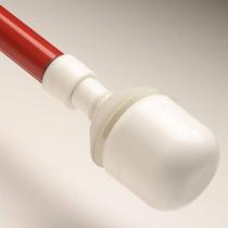 Ponteira de Bengala Ambutech Marshmallow com Roldana e Gancho Branca Ponteira de Bengala Ambutech Marshmallow com Roldana e Gancho Branca