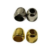 Ponteira De Cordão Dourado ou Prata 12mmx12mm - 100 peças Ponteira De Cordão Dourado ou Prata 12mmx12mm - 100 peças