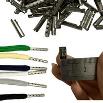 Ponteira De Cordão Ponta Metal Cadarço Tênis Sapato - 100 peças