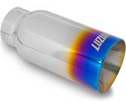 Ponteira de Escapamento Aço Inox Luzian P014 Burned Tip Chapa Dupla Ponteira de Escapamento Aço Inox Luzian P014 Burned Tip Chapa Dupla