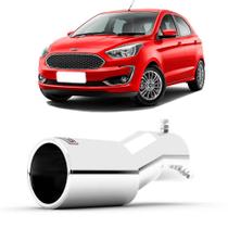 Ponteira de escapamento esportivo ford ka 2019 a 2022 aço inox top