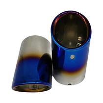 Ponteira De Escape Para Carros Audi A4 A3 A1 Q5 A5 Volkswagen VW Passat CC Tiguan 2 Peças 7.6cm Ponteira De Escape Para Carros Audi A4 A3 A1 Q5 A5 Volkswagen VW Passat CC Tiguan 2 Peças 7.6cm