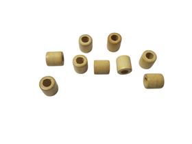 Ponteira De Madeira Bolinha Canudo Rolo 18 Mm Pct Com 50 Artesanato