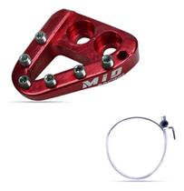 Ponteira de pedal curta - mid racing - beta sherco gg ktm/16 - vermelha