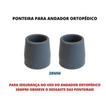 Ponteira dellamed para andador d10 28mm - par