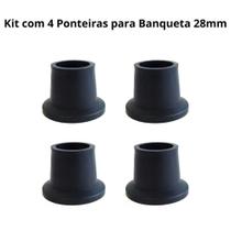 Ponteira dellamed para banqueta - 28mm - 4 unidades