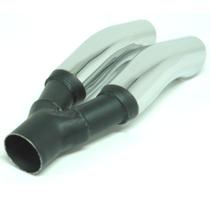 Ponteira Dupla Curva Cromada Universal P/escap S41