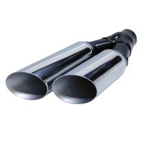 Ponteira Dupla Escapamento 2,5 Polegadas Recuo Esquerdo