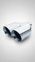 Ponteira Dupla Escapamento Inox Angulada 2.5"x3.5"
