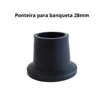 Ponteira emborrachada para banqueta dellamed 28mm - unidade
