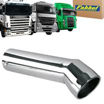 Ponteira Escapamento Caminhão Cromada 4" Polegadas Curvo Longo 4" x 50 cm Ponteira Escapamento Caminhão Cromada 4" Polegadas Curvo Longo 4" x 50 cm