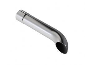Ponteira Escapamento Cromada 4 Polegadas Chanfrada Longo Ponteira Escapamento Cromada 4 Polegadas Chanfrada Longo