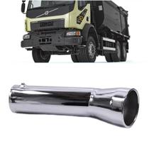 Ponteira Escapamento Cromada 4 Polegadas Longo Curvo Fabbof Ponteira Escapamento Cromada 4 Polegadas Longo Curvo Fabbof