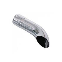 Ponteira Escapamento Cromada Curta 2,5 Polegadas 25cm Caminhão - Bepo