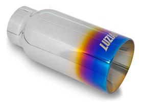 Ponteira Escapamento Luzian P009 Inox Carbono 3,5 Polegadas