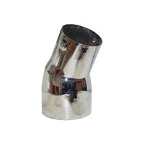 Ponteira Escape Cromada T113 R113 4 Polegadas E MeiaX250MM Curva 9197.
