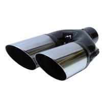 Ponteira Esportiva Dupla Reta Universal 2 Polegadas