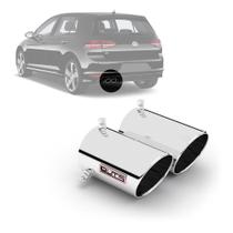 Ponteira esportiva escapamento ponta dupla volkswagen golf 2