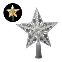Ponteira Estrela De Natal LED Pisca Pisca Para Árvore Iluminada Enfeite Natalino Bivolt - Ferora Hom