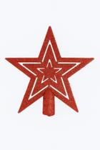 Ponteira Estrela Dourada Art Chrismas Vazada 17cm Ponteira Estrela Dourada Art Chrismas Vazada 17cm