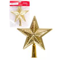 Ponteira Estrela Grande para Arvore de Natal Decoração 15cm