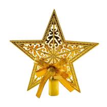 Ponteira Estrela Grande para Arvore de Natal Decoração 19cm