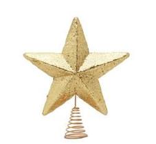 Ponteira estrela ouro 20x20x3cm