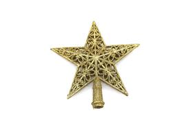 Ponteira Estrela para Árvore de Natal Le com Glitter 20cm