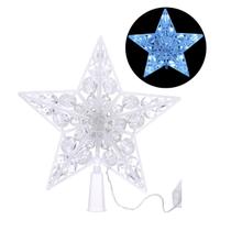 Ponteira Estrela Vasada 22cm com 16 Lâmpadas LED Branca Frio