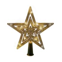 Ponteira Estrela Vasada com 16 Lâmpadas de LED Branca Quente Ponteira Estrela Vasada com 16 Lâmpadas de LED Branca Quente