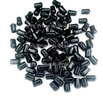 Ponteira Externa P/ Cabide Preto Pvc 1/8 Cabideiro Plastico