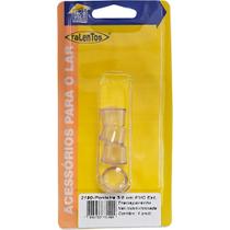 Ponteira Externa (Pvc) Talentos Redonda 5/8'' Transparente Cartela Com 4 Pecas Ponteira Externa (Pvc) Talentos Redonda 5/8'' Transparente Cartela Com 4 Pecas