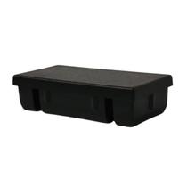 Ponteira Interna 2"x1" (50x25mm) PVC Retangular Preta