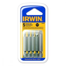 Ponteira Irwin Power Bit Fenda Com 5 Pecas Ponteira Irwin Power Bit Fenda Com 5 Pecas