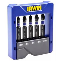 Ponteira Jogo Phillips 1/4 5 Pcs Impacto com Encaixe Irwin Ponteira Jogo Phillips 1/4 5 Pcs Impacto com Encaixe Irwin